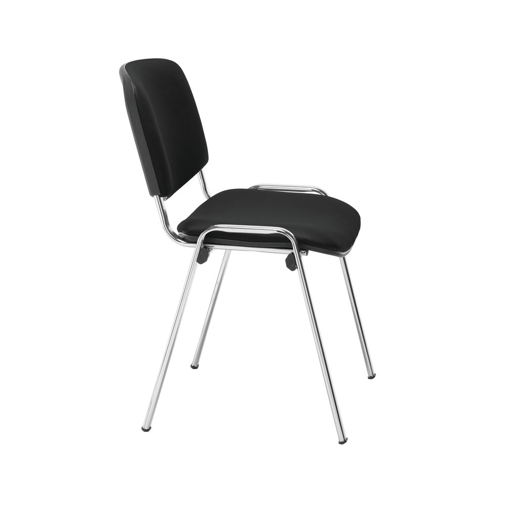 Jemini Ultra Multipurpose Stacking Chair Polyurethane Black/Chrome