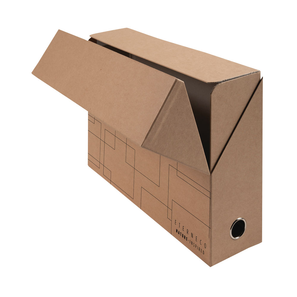 Exacompta Eterneco A4 Box File Coated Cardboard (Pack of 5)
