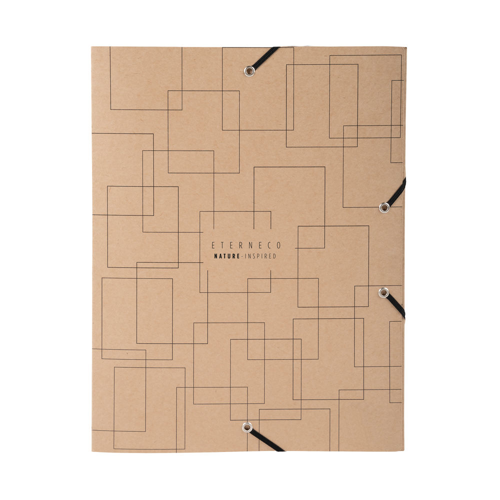 Exacompta Eterneco Box File Brown Geometrical (Pack of 8)