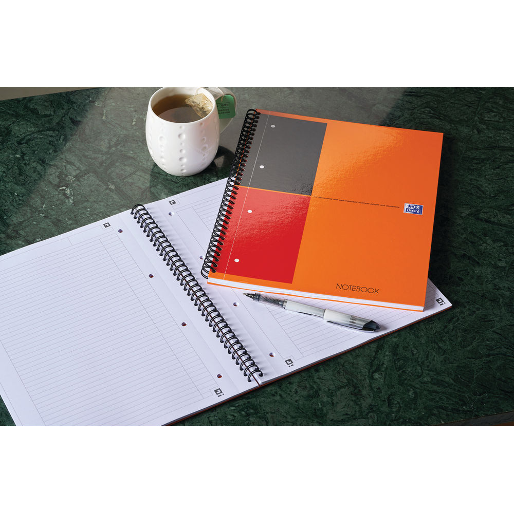 Oxford International A4 Plus Wirebound Hardback Notebook