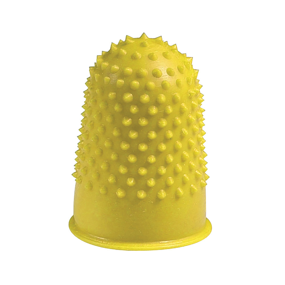 Q-Connect Thimblettes Size 2 Yellow (Pack of 12) KF21510