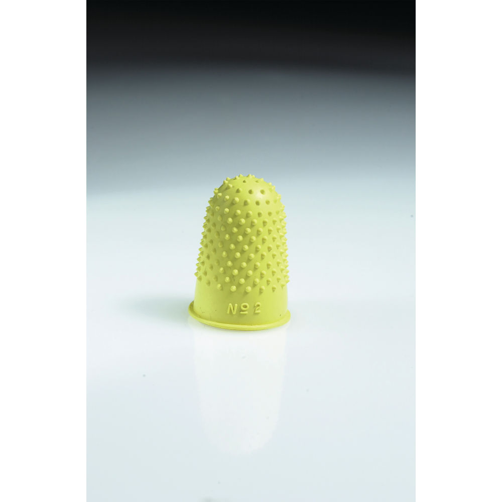 Q-Connect Thimblettes Size 2 Yellow (Pack of 12)