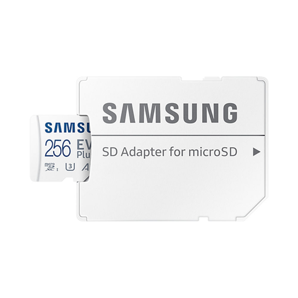 Samsung EVO Plus Memory Card MicroSDXC UHS-I Class 10 256 GB White