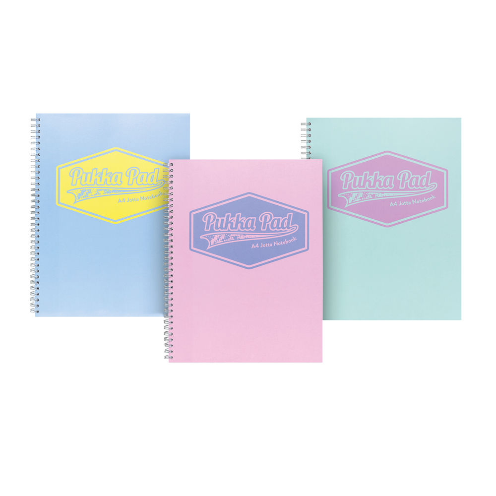 Pukka Pad Pastel Jotta Pad A4 (3 Pack) 8628-PST