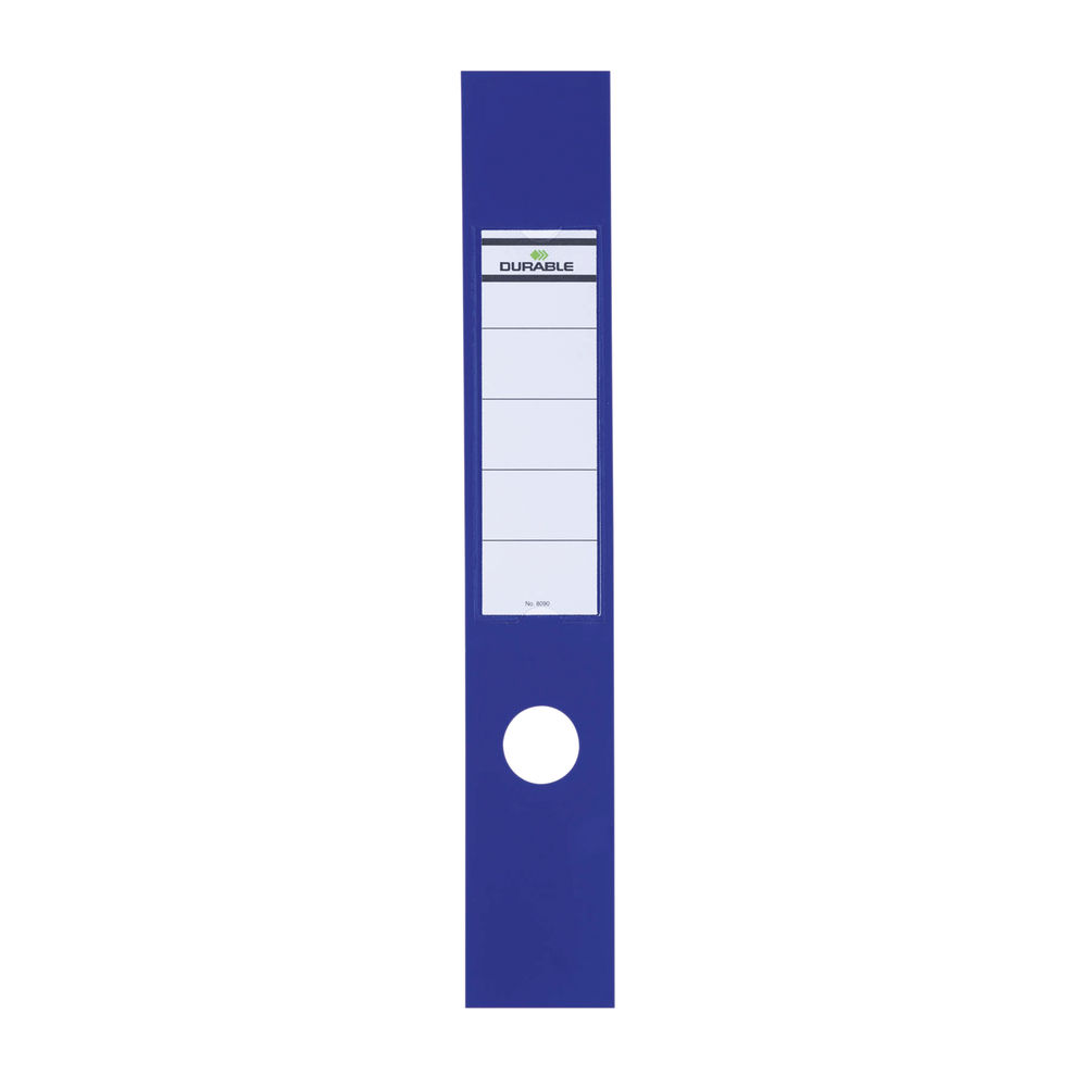 Durable Lever Arch Spine Label, Blue - Pack of 10