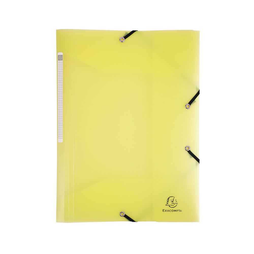 Exacompta Chromaline 3 Flap Folder A4 Elasticated Pastel (Pack of 25)