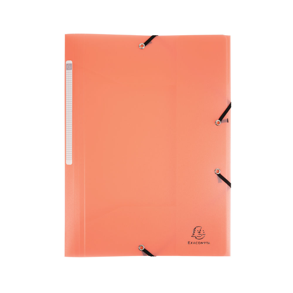 Exacompta Chromaline 3 Flap Folder A4 Elasticated Pastel (Pack of 25)