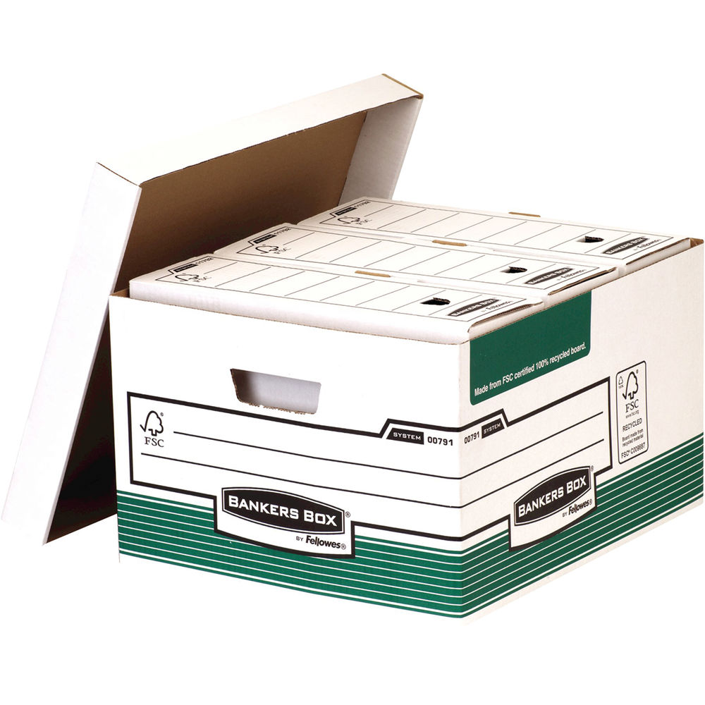 Bankers Box System Recycled Storage Boxes (Pack of 10)