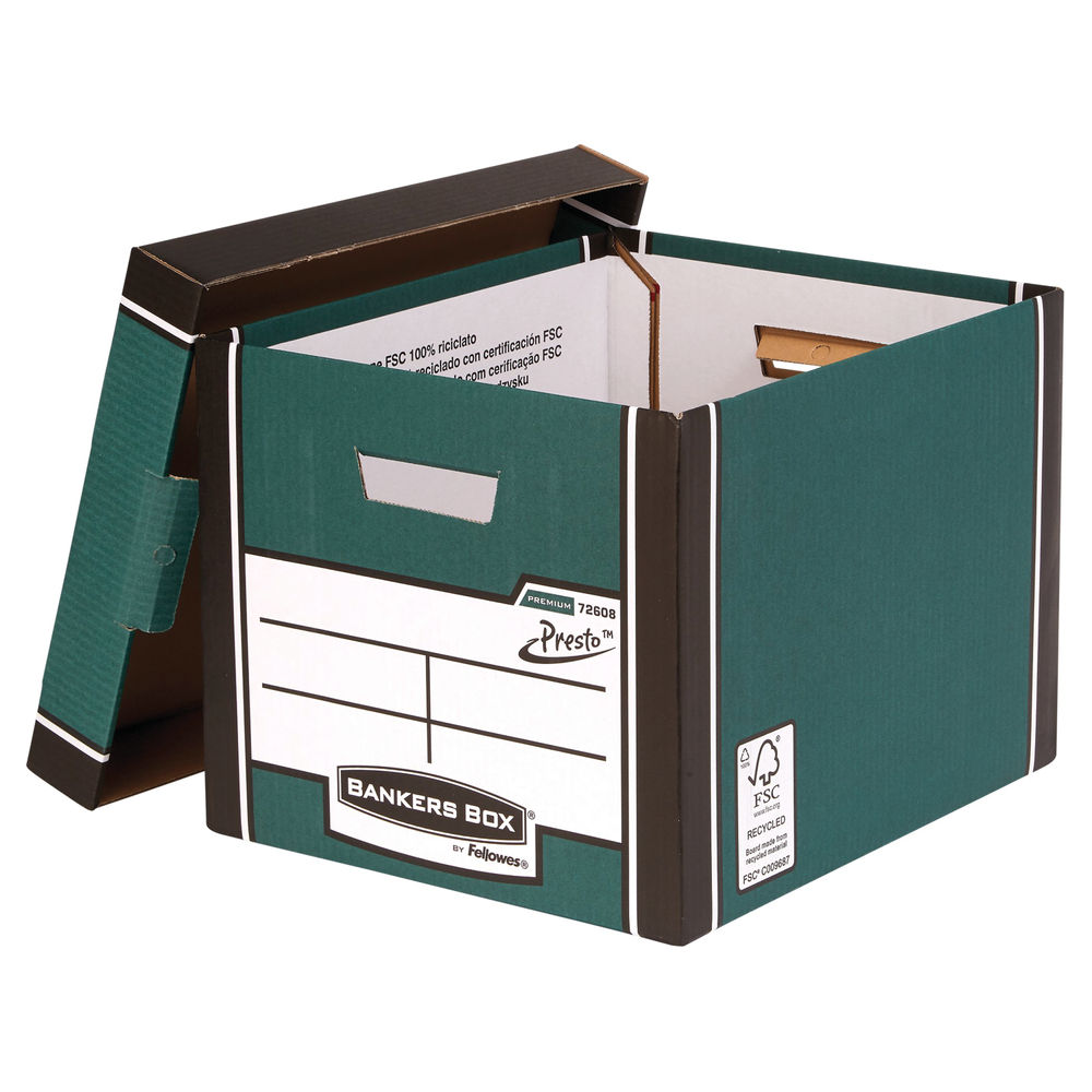 Bankers Box Premium Tall Box Green (Pack of 5)