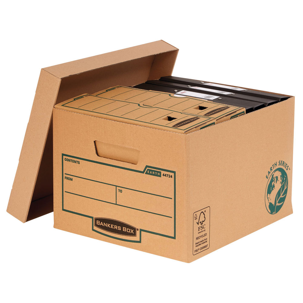 Fellowes Earth Series Brown Storage Box (Pack of 10)