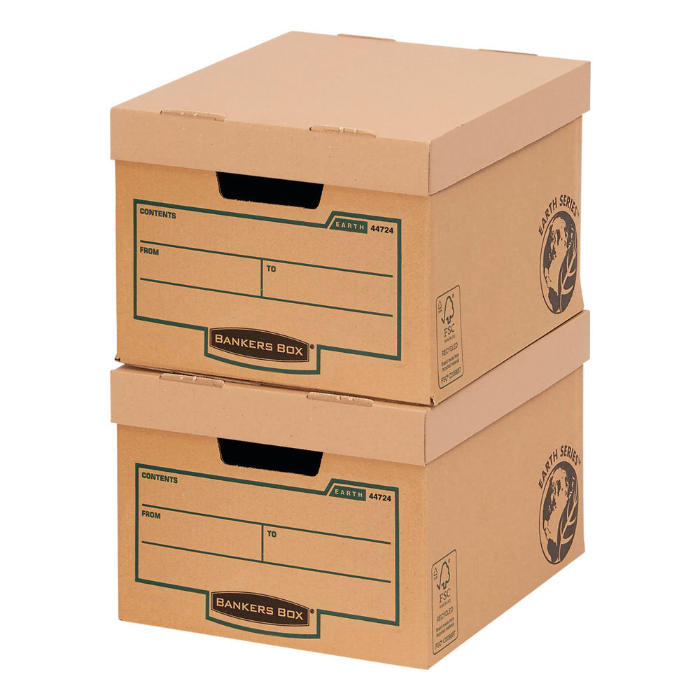 Fellowes Earth Series Brown Storage Box (Pack of 10)