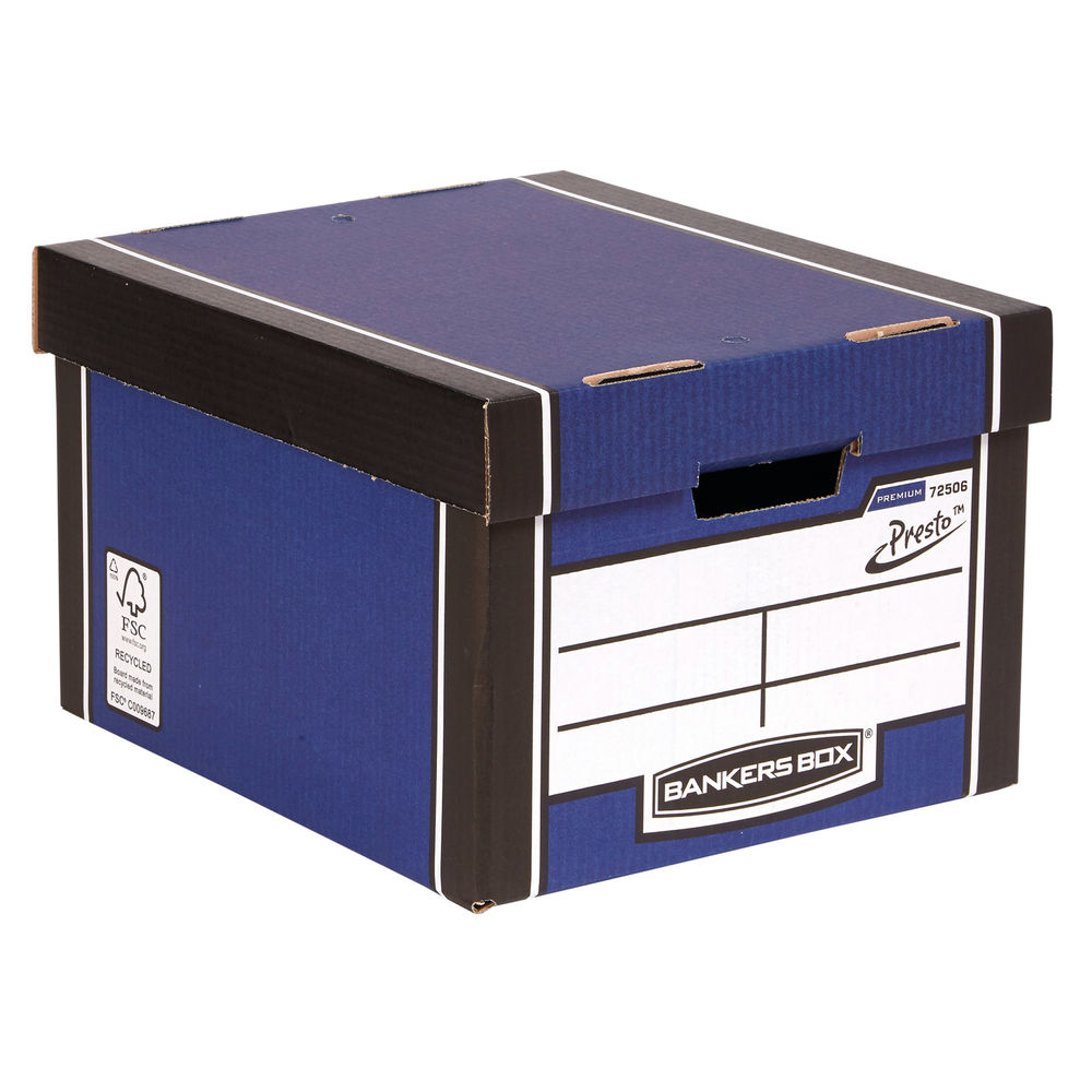 Bankers Box Premium Blue Classic Box (Pack of 5)