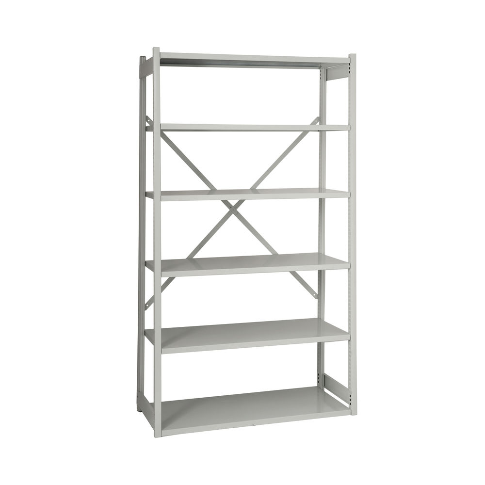 Bisley Shelving Starter Kit 1000x300x1840mm Grey BY838030