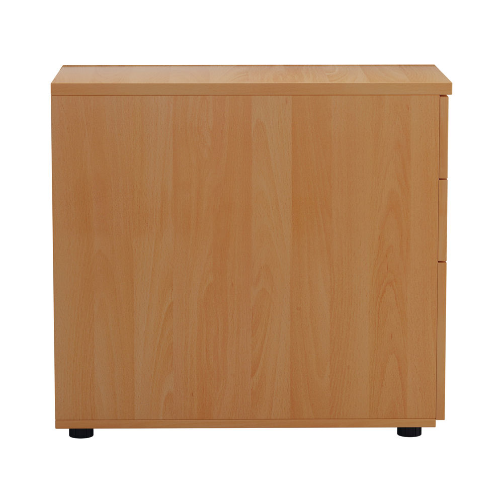 Jemini V2 H730mm Beech 3 Drawer Desk High Pedestal