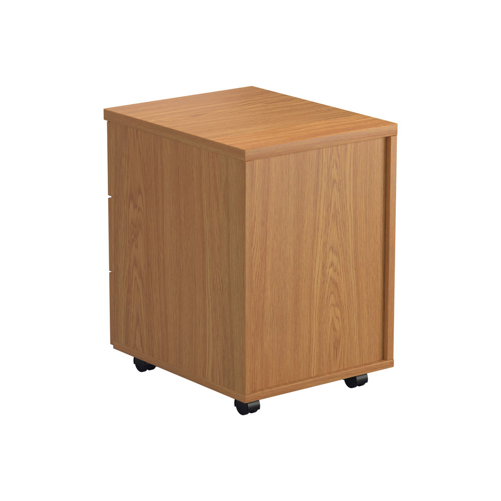 Jemini H495mm Nova Oak 3 Drawer Mobile Pedestal