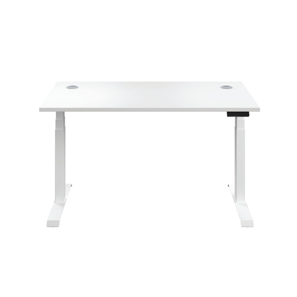 Jemini 1200x800mm White/White Sit Stand Desk