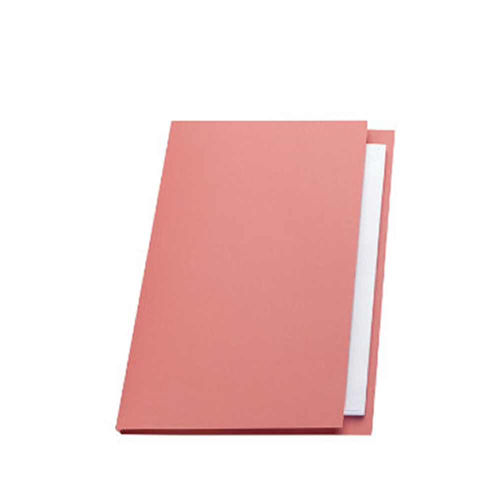 Exacompta Guildhall Square Cut Folder Foolscap Pink (Pack of 100)