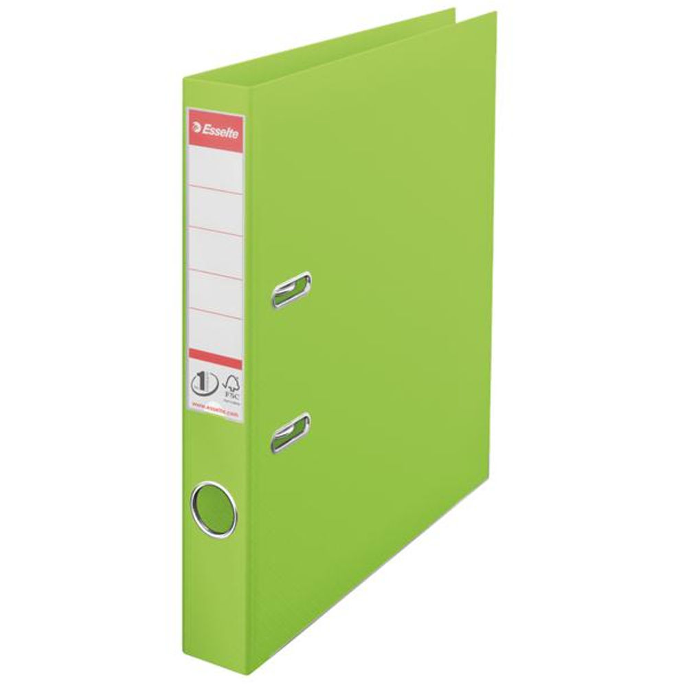 Esselte No.1 Vivida A4 Green 50mm Lever Arch File (Pack of 10)