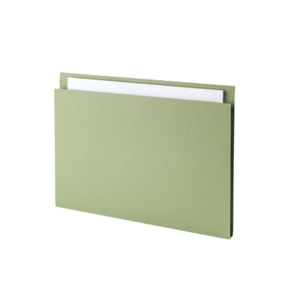 Guildhall Green Foolscap Square Cut Folders 315gsm (Pack of 100)