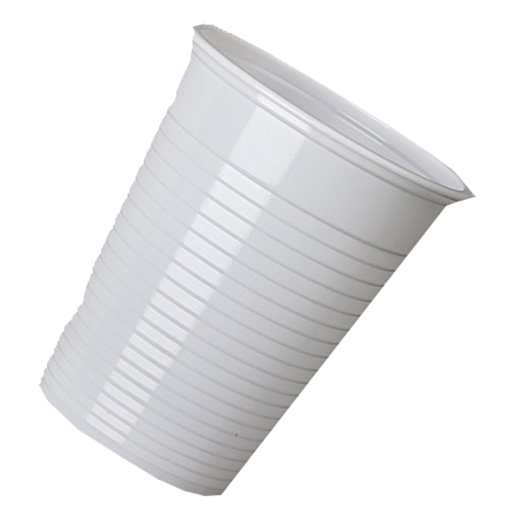 MyCafe 7oz White Plastic Disposable Cups (Pack of 2000)