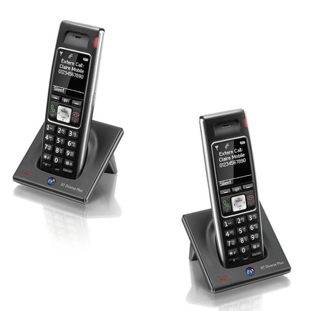 BT Diverse 7400 Plus DECT Cordless Phone Black