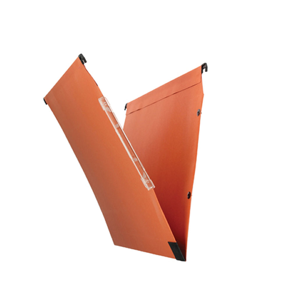 Esselte Orgarex A4 15mm Orange Lateral Files (Pack of 25)