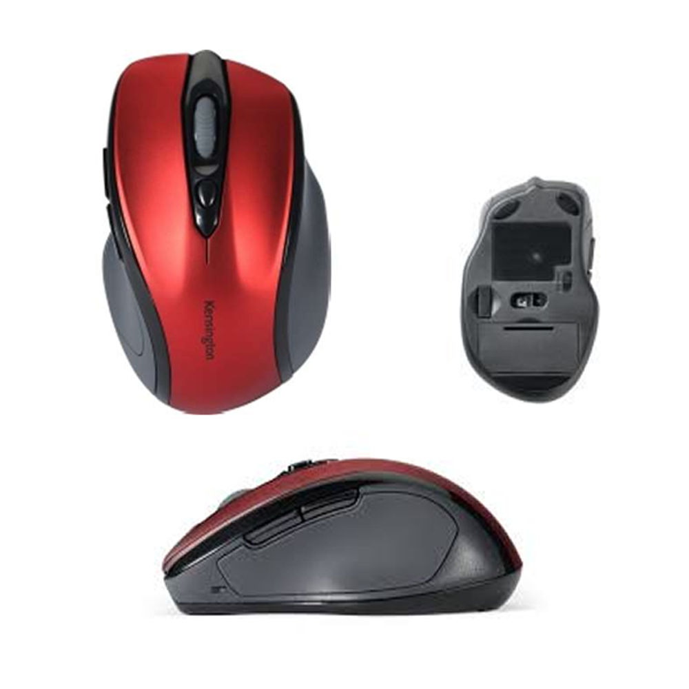 Kensington Pro Fit Red Mid-Size USB Wireless Mouse