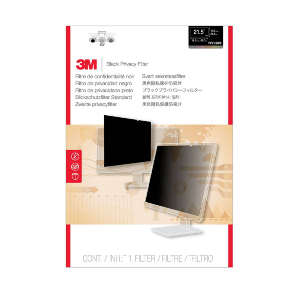 3M Frameless Anti-Glare Widescreen for Desktops 21.5 Inch