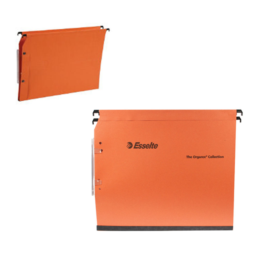 Esselte Orgarex Orange A4 215mm Lateral Files (Pack of 25)