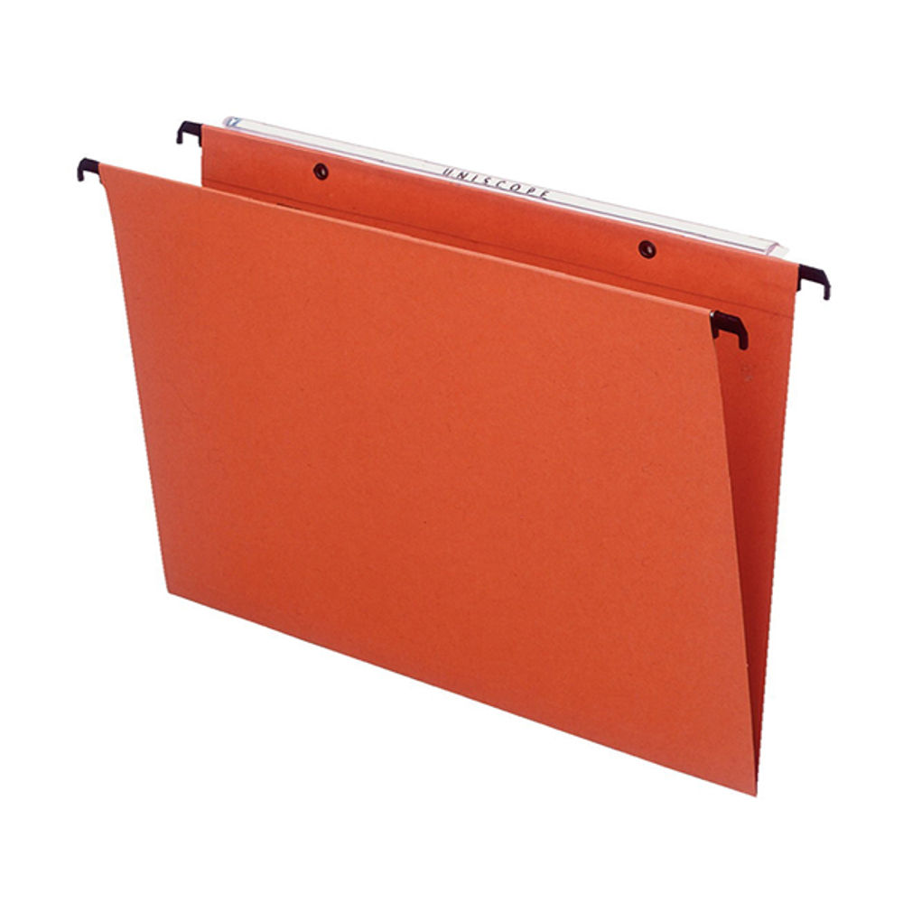 Esselte Orgarex Foolscap 15mm Orange Suspension File (Pack of 50)