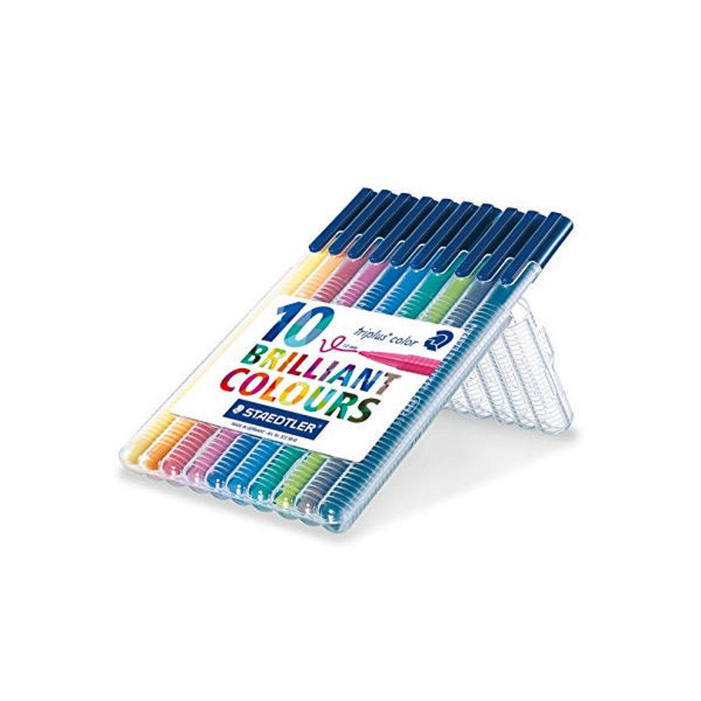 Staedtler Triplus Assorted Medium Pen (Pack of 10)