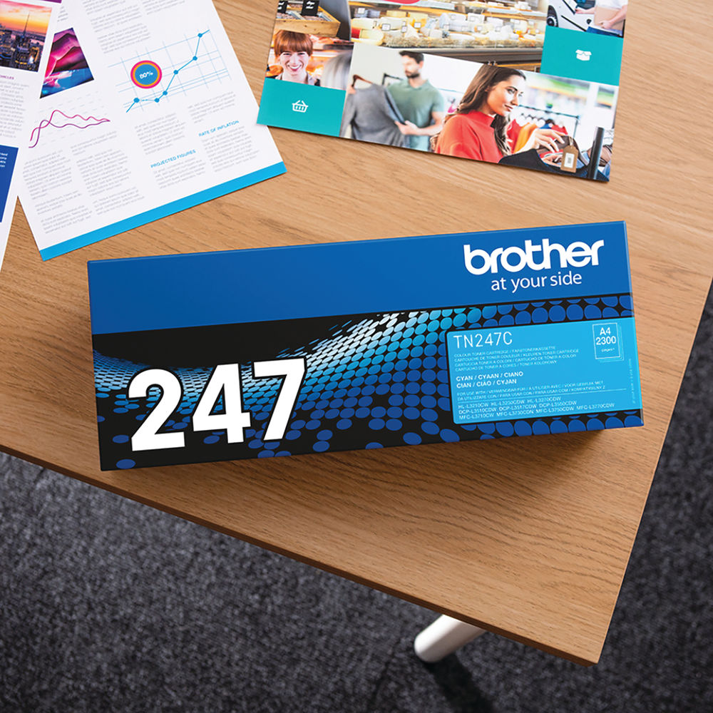 Brother TN247C High Capacity Cyan Toner Cartridge - TN247C