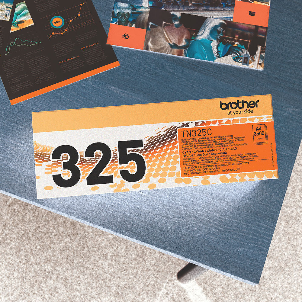 Brother TN-325 Cyan Toner Cartridge - TN325C