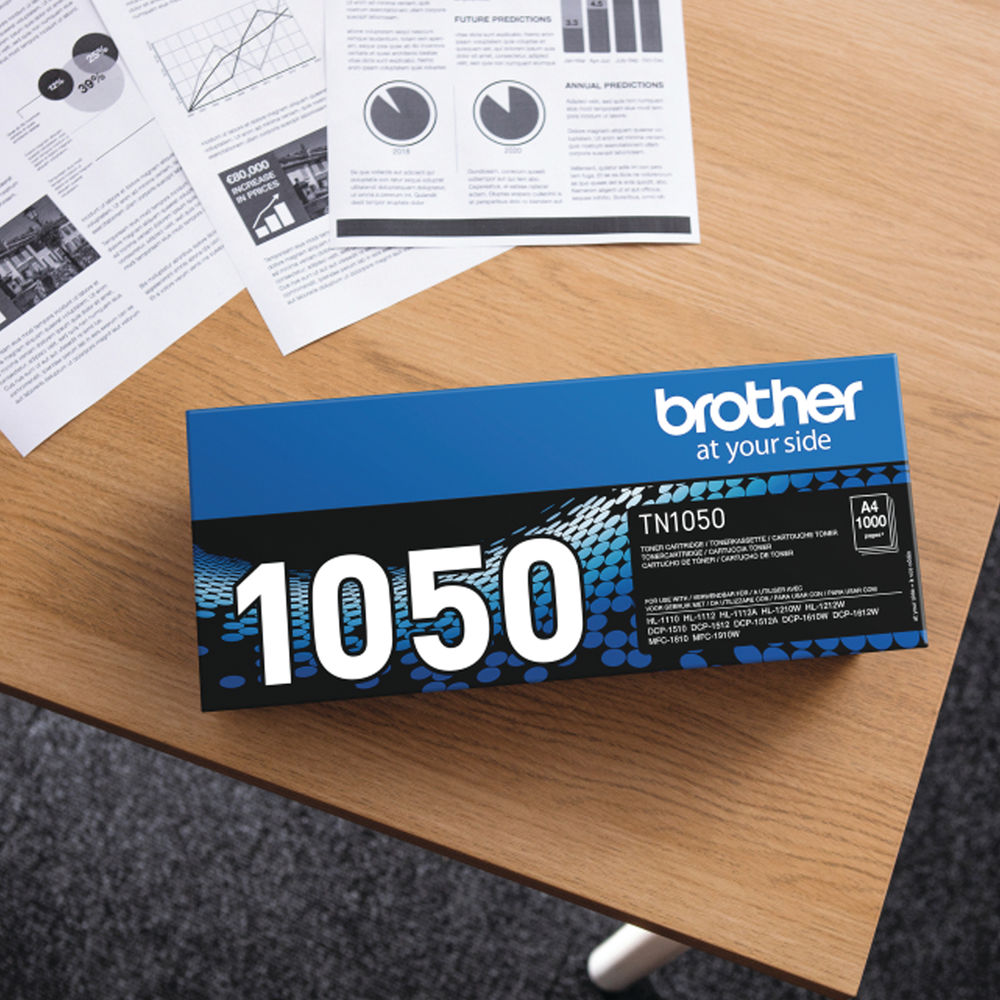 Brother TN-1050 Black Laser Toner Cartridge TN1050 - Hunt Office UK