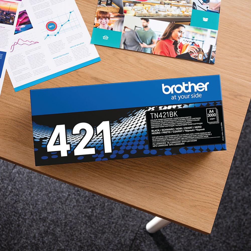 Brother TN421BK Black Toner Cartridge - TN421BK