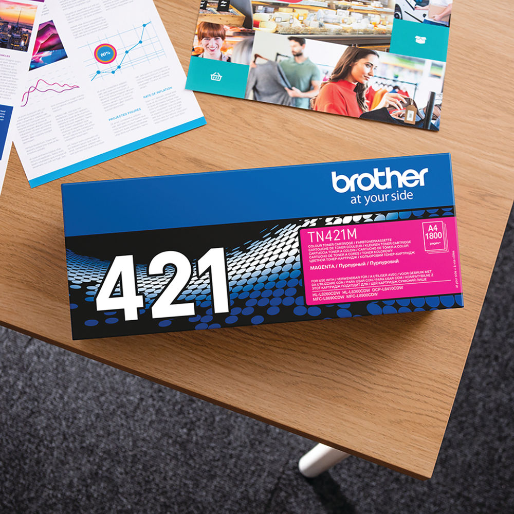 Brother 421 Magenta Toner Cartridge - TN421M