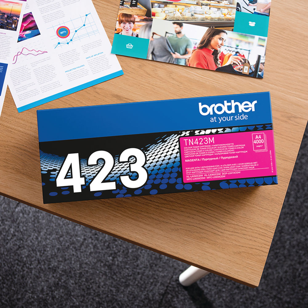 Brother 423 Magenta High Capacity Toner Cartridge - TN423M