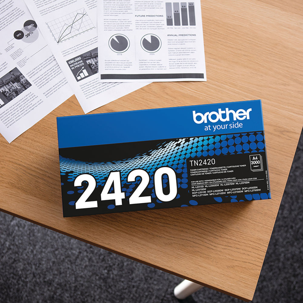 Brother TN2420 Black Toner Cartridge - TN2420