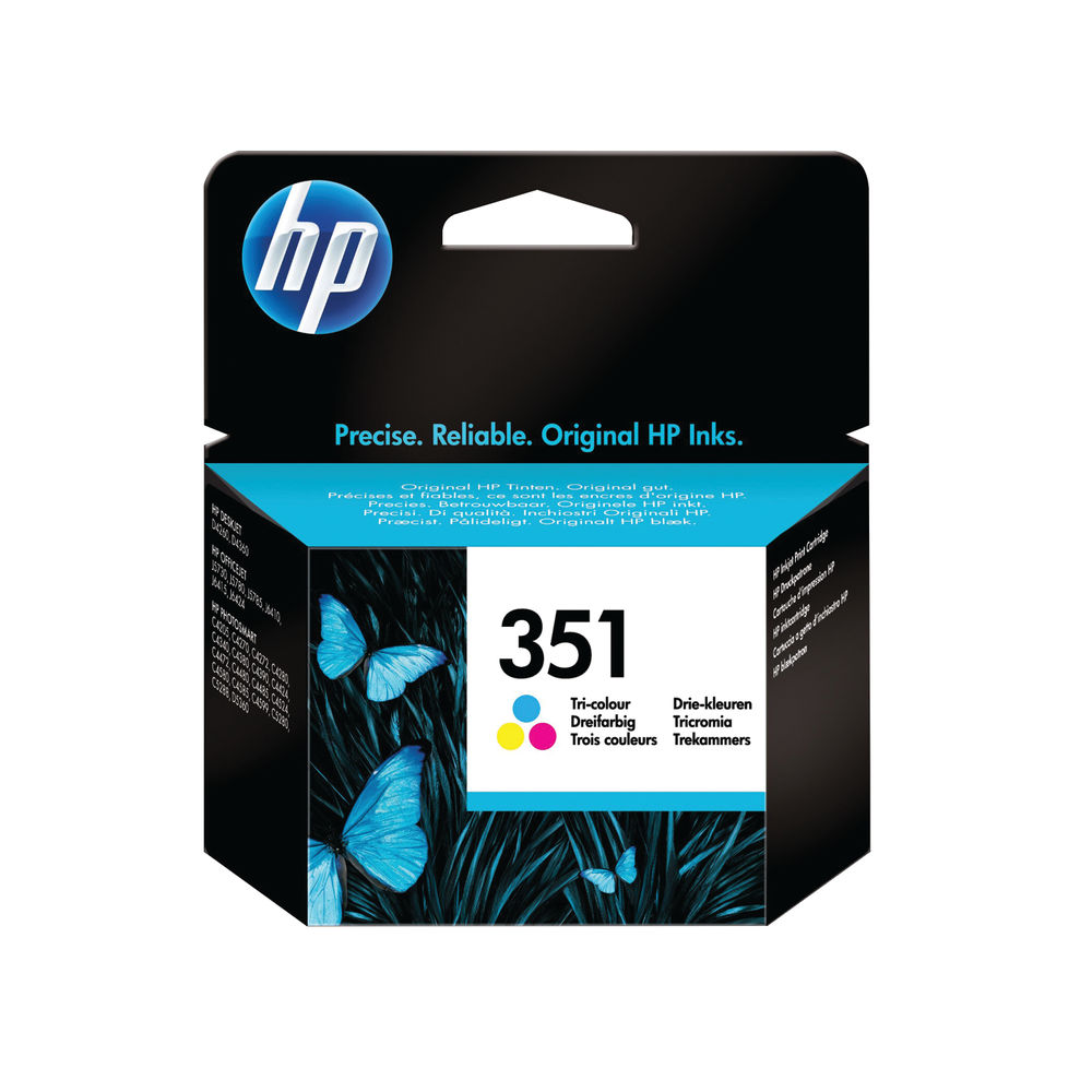 HP 351 InkJet Cartridge 3.5ml Tri-color CMY CB337EE