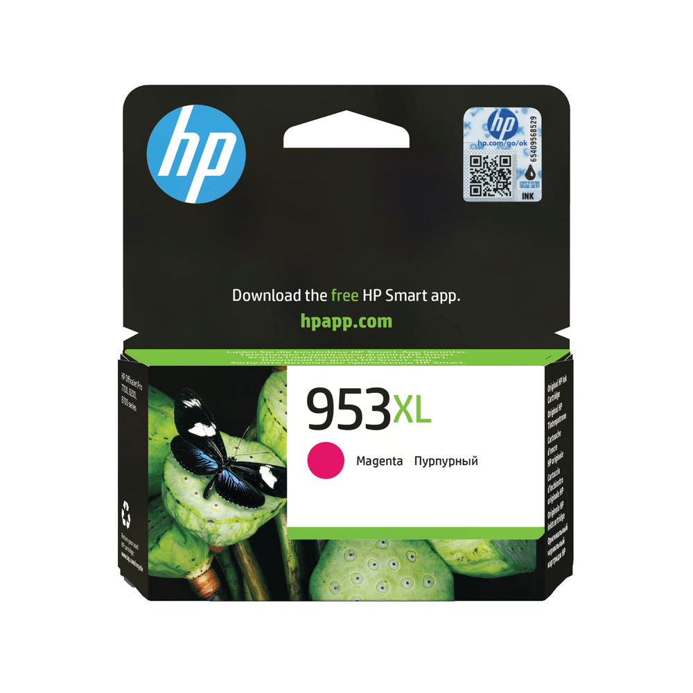 HP 953 XL High Capacity Magenta Ink Cartridge - F6U17AE
