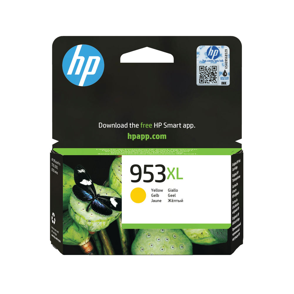 HP 953XL High Capacity Yellow Ink Cartridge | F6U18AE