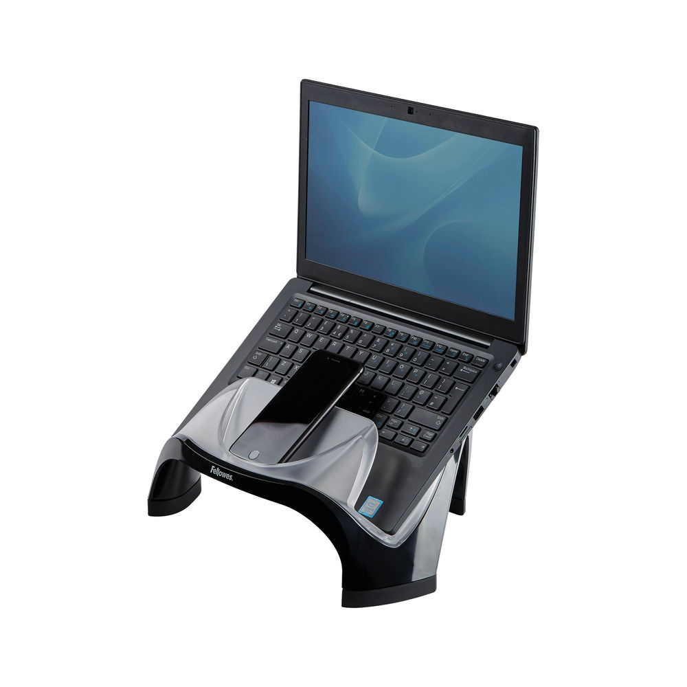 Fellowes Smart Suites Laptop Riser with USB Hub Black/Clear 8020201