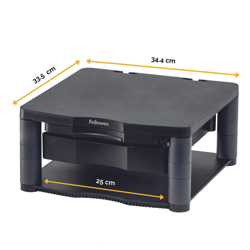 Fellowes Graphite Premium Monitor Riser Plus