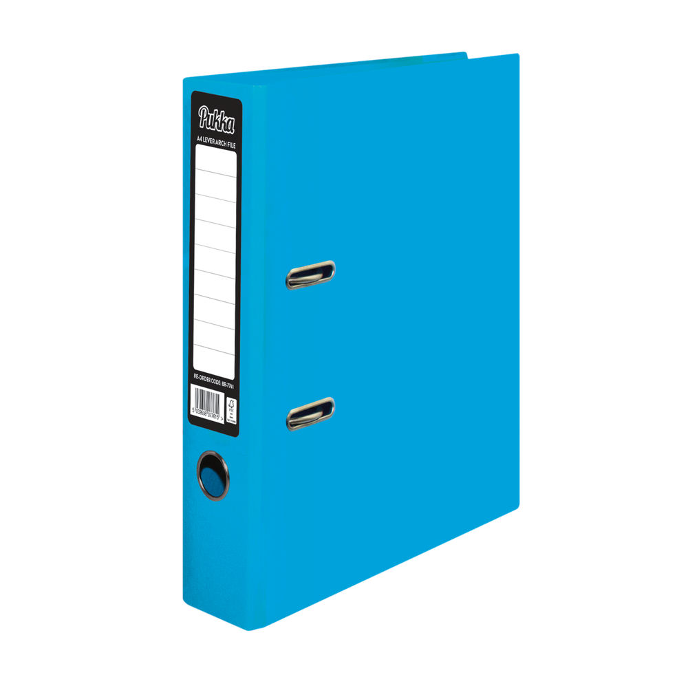 Pukka Brights A4 Blue Lever Arch File (Pack of 10)