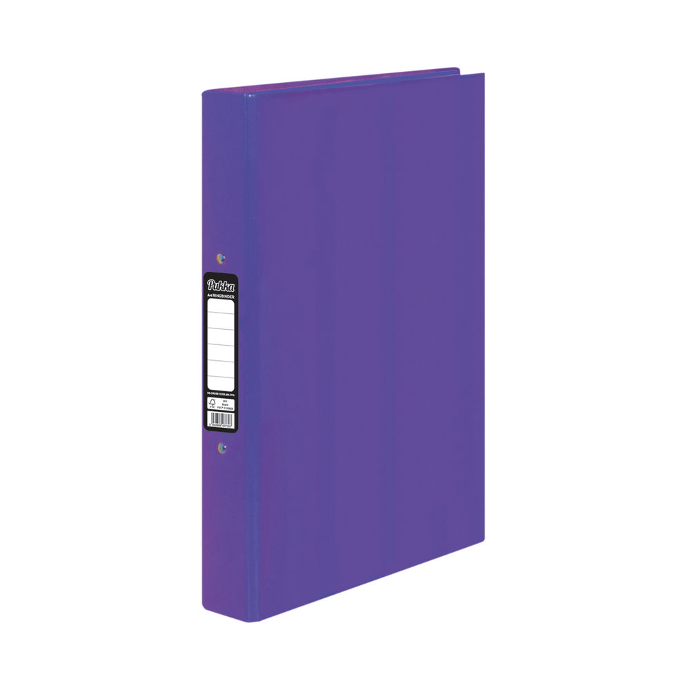 Pukka Brights Ringbinder A4 Purple (Pack of 10)