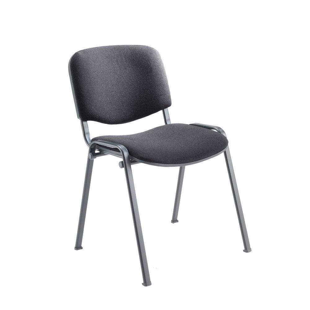 Jemini Ultra Multipurpose Stacking Chair 532x585x805mm Charcoal/Black KF03344