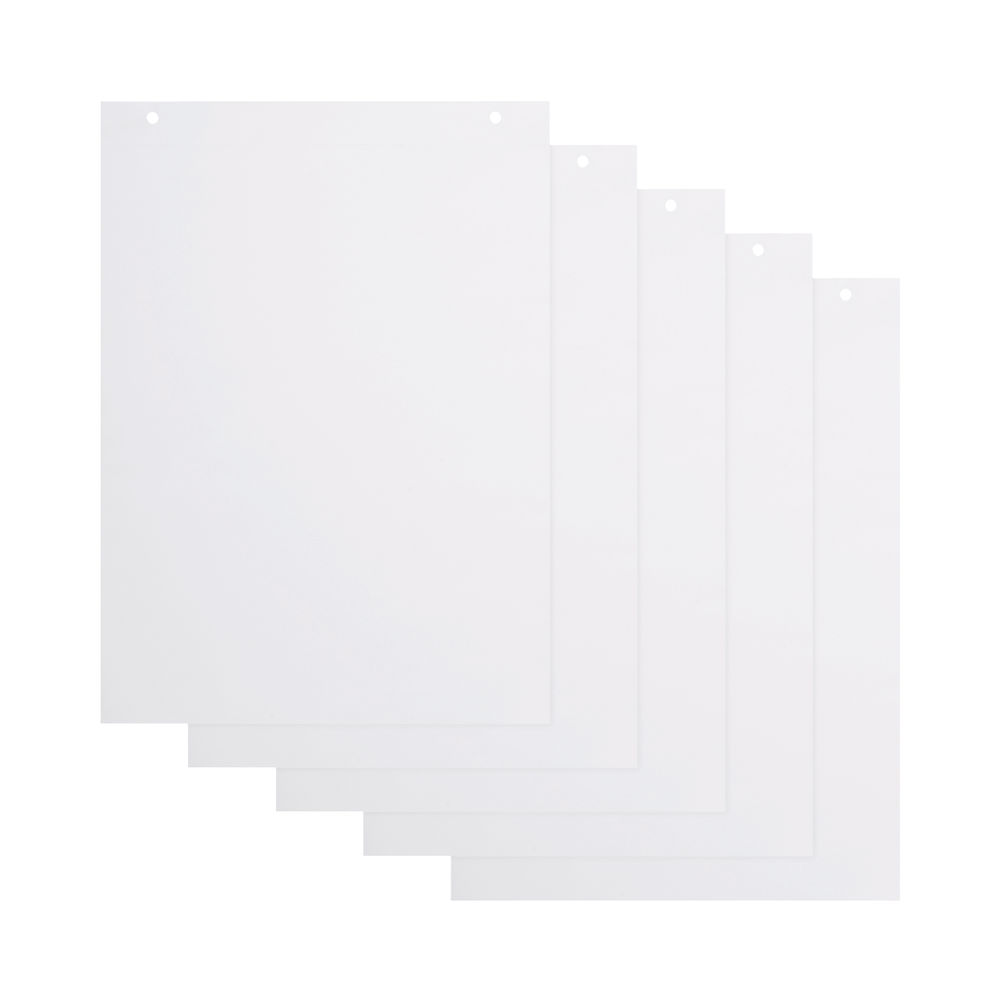 Bi-Office Flipchart A1 Pad 60gsm Perforated (Pack of 5)