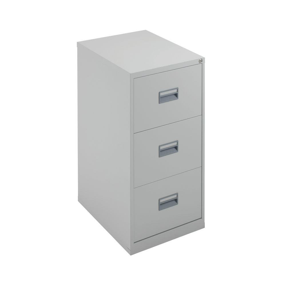 Talos H1000mm Grey 3 Drawer Filing Cabinet