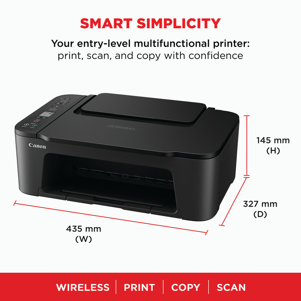 Canon PIXMA TS3550i 3-in-1 A4 Colour Wireless Inkjet Photo Printer Black 4977C008