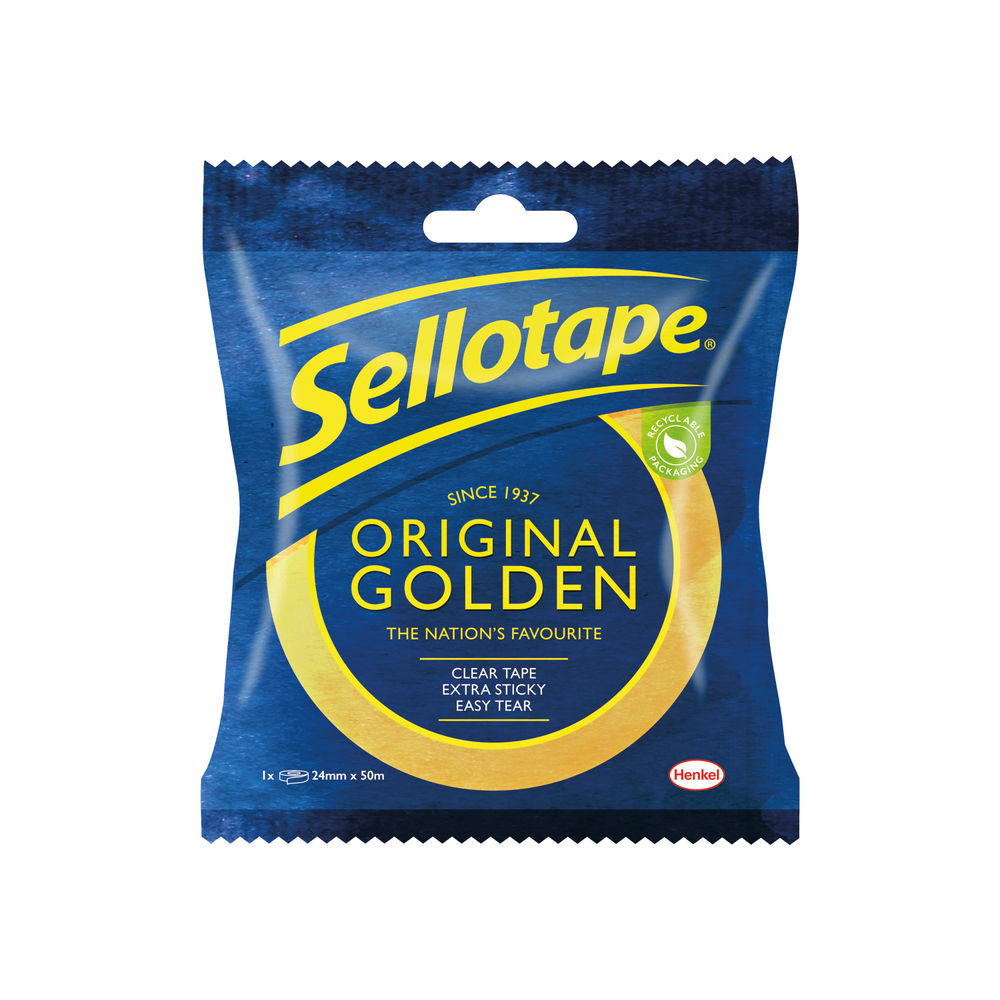 Sellotape Original Golden Tape 24mmx50m